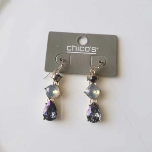New Chicos Glass Drop Dangle Earrings Gift Fashion Women Party Holiday Jewelry - Picture 1 of 3