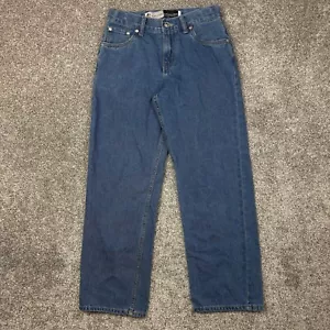 Jeans vintage Y2K Levi’s SilverTab donna 27x26 lavaggio scuro gamba larga larghi larghi larghi dritti - Foto 1 di 8