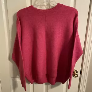 Barbie Core Maglione Rosa Vince Camuto Donna Oh Così Morbido Misto Acrilico Taglia L - Foto 1 di 8