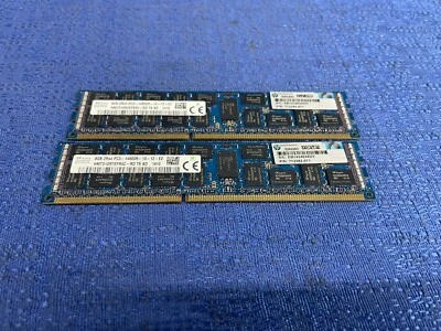 Lot of 2 SK Hynix 8GB 2Rx4 PC3-14900R-13-12-E2 HMT31GR7EFR4C-RD T8 AD (16GB) - Image 1 of 4