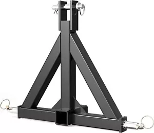 3-Point 2-Inch Trailer Receiver Hitch Tow Drawbar for Category 1 Cat 1 Tractor - Picture 1 of 5