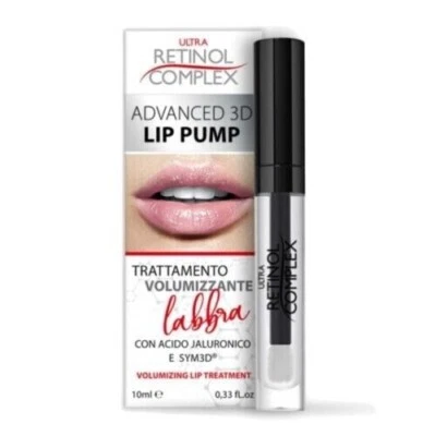 RETINOL COMPLEX Advanced 3D Lip Pump Volumizzante Labbra Acido Jaluronico TOP