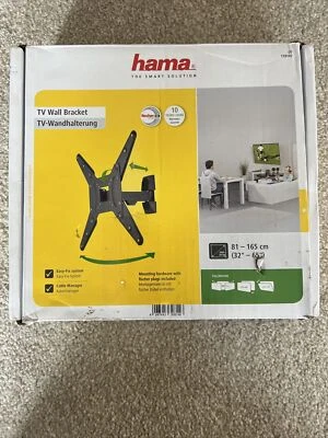 Soporte de pared para montaje en pared de TV en movimiento completo Hama 32"" - 65"" a 20 kg - negro Foto 1 de 4