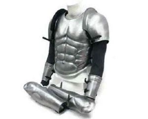 Medieval Greek Armor Suit Steel Muscle cuirass Pauldron Greaves,Arms For Cosplay - Picture 1 of 4