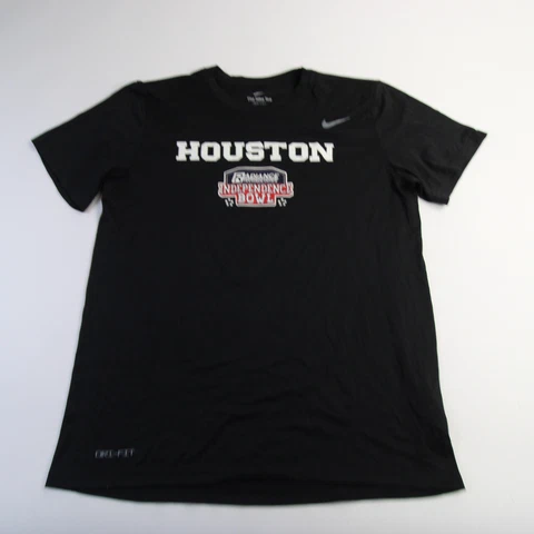 Houston Cougars Nike Dri-Fit Short Sleeve Shirt Men's Black Used Cover