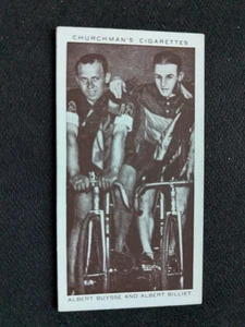 Tarjeta Churchman Kings of Speed 1939 # 32 Albert Buysse/Albert Billiet (EX) - Imagen 1 de 3