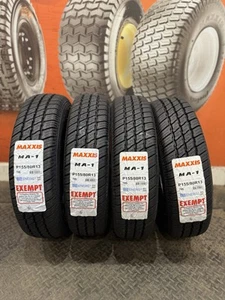 4 x 155/80 R13 Maxxis MA-1 79S WHITE WALL (155 80 13) 2025 DOT dates -FOUR TYRES - Picture 1 of 4