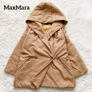 Max Mara Long Padded Hooded Coat Women's Size 40 Excellent Condition - Picture 1 of 12