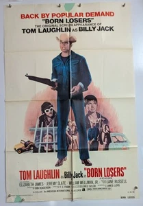 Billy Jack "BORN LOSERS" 27x41 Original 1974 Movie Poster Re-Release of 1967 - Picture 1 of 1