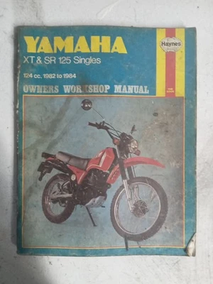 YAMAHA XT125 SR125 HAYNES WORKSHOP SERVICE MANUAL - 1982-1984 - Image 1 of 4