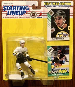 1993 Starting Lineup RAY BOURQUE First Year Edition Kenner w/Cards Boston Bruins - Picture 1 of 5