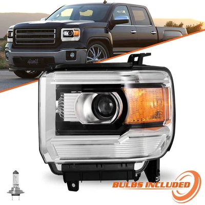 工厂车头灯适用于 2014 年 GMC Sierra 1500/15-19 2500 3500HD 司机侧 LH — 第 1/4 张图片