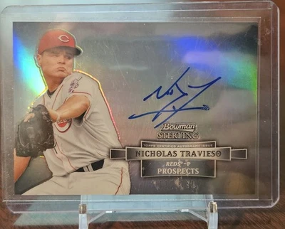 2012 Bowman Sterling Prospect Auto Refractor /199 Nick Travieso #BSAP-NT Auto - Image 1 of 2