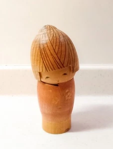 Vintage Japanese Creative SOSAKU Kokeshi doll 13cm 5.1" Sansaku Sekiguchi - Picture 1 of 11