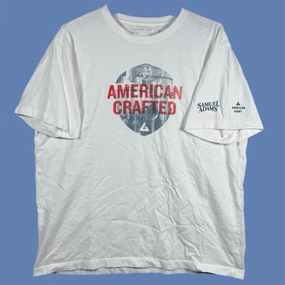 Camisa de Cerveza American Giant x Samuel Adams Para Hombre XL Blanca Estampado Gráfico Hecha en EE. UU. Foto 1 de 4