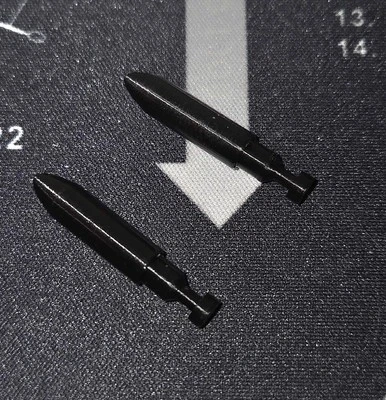 Transformers G1 Wheeljack Impreso en 3D Misiles de Repuesto Juego de x2 Negro  Foto 1 de 2