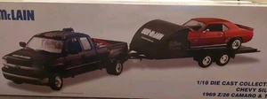 Weil McLain Chevy Silverado 3500 & 1969 Z/28 Camaro & Trailer Rare RC2 Ertl - Picture 1 of 12