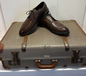 Barker England Herren Braun Leder Brogue Schuhe UK Größe 8 G Neu Ausstellungsstück - Bild 1 von 15