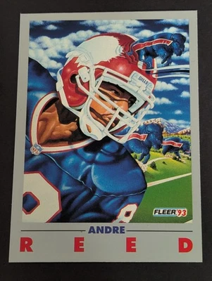 Tarjeta Fleer Andre Reed 1993 Buffalo Bills Pro-Vision  Foto 1 de 2