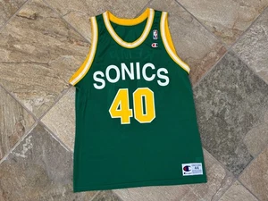 Vintage Seattle SuperSonics Shawn Kemp Champion Basketball Trikot Gr. 44, Large - Bild 1 von 6