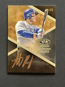 2019 Topps Tier One - Tier One Autographs Anthony Rizzo #T1A-AR Bronze Ink /25  - Picture 1 of 7