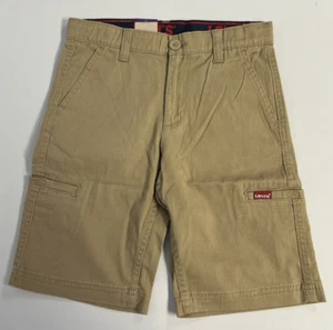 Boys Size 10 Levi's Huntington Stretch Waistband Knee Length Cargo Shorts New - Picture 1 of 4