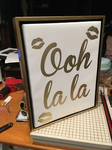 Wall plaque "Ooh La La" wall picture - Picture 1 of 5