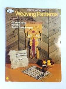 Hazel Pearson crafts Weaving World Patterns Pillow Placemat Wall Hanging 70's - Imagen 1 de 6