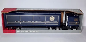 Vintage Ertl Pressed Steel Henry Weinhards Beer Chevy Semi Truck and Trailer USA - Picture 1 of 10