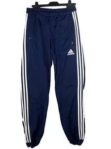 Adidas Jogginghose Herren klein blau weiß 3 Streifen Trainingshose Komfort Gym A4 - Bild 1 von 9