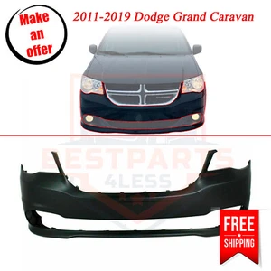 Front Primed Bumper Cover for 2011-2019 Dodge Grand Caravan - Picture 1 of 8