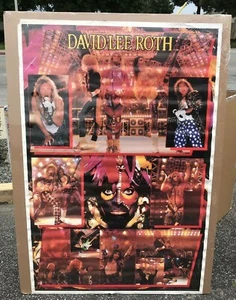 David Lee Roth Van Halen Live In Concert Poster Circa 1984 Rare Poster Rare Vint - Bild 1 von 12