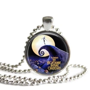Jack Skellington Spiral Hill Nightmare Before Christmas Pendant Necklace  - Picture 1 of 5