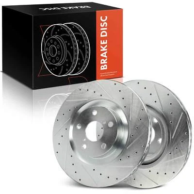 Новые перфорированные тормозные диски 2 шт для Lexus GS300 2018-2019 IS300 передние левые и правые - Изображение 1 из 4