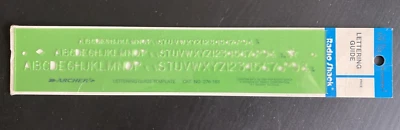 Archer Lettering Guide Template Radio Shack Tandy Cat No. 276-183 USA NEW Sealed - Image 1 of 4
