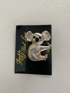 Vintage Park Lane Brooch Pin Koala Bear Silver Plated C-1 - Picture 1 of 8