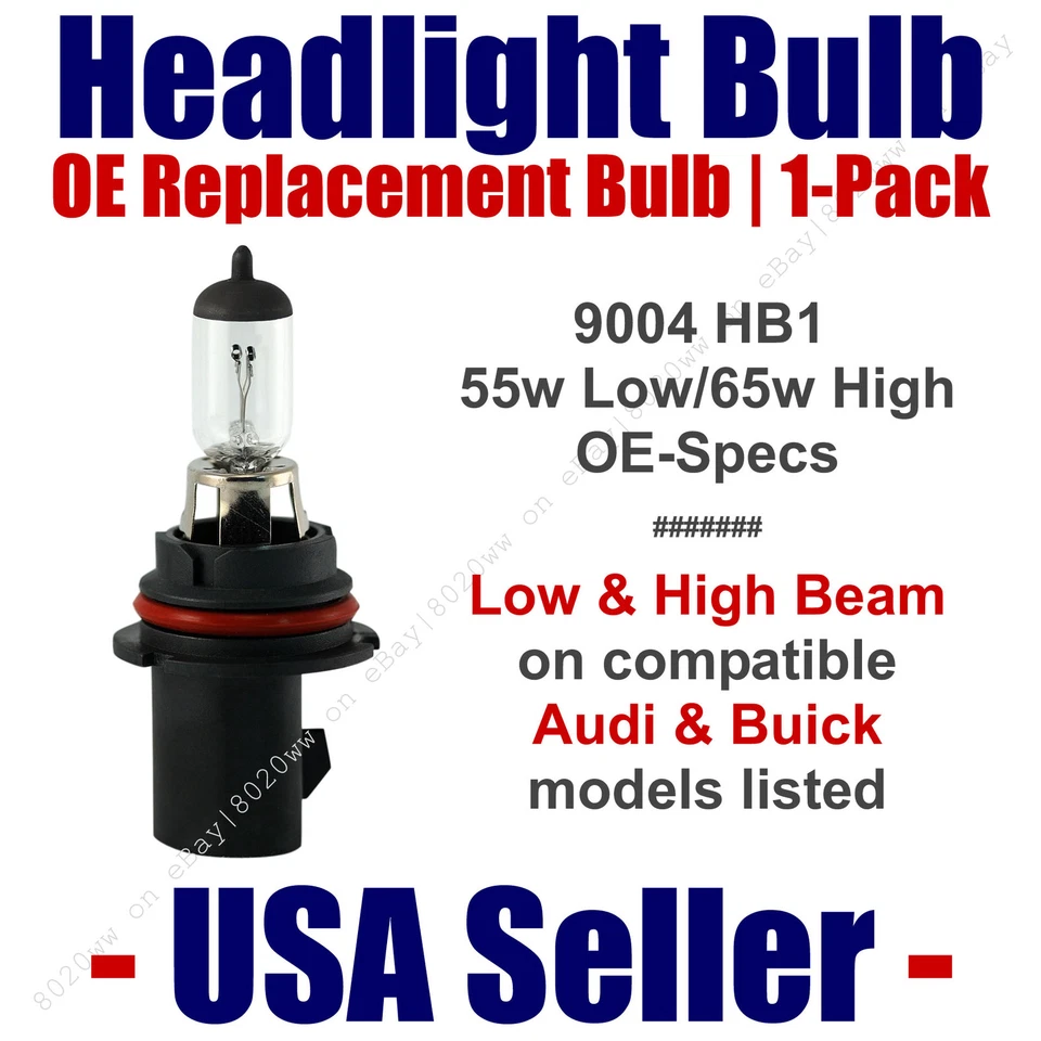 Bombilla de faro alta/baja OE de repuesto para modelos Audi y Buick enumerados - 9004 Foto 1 de 1