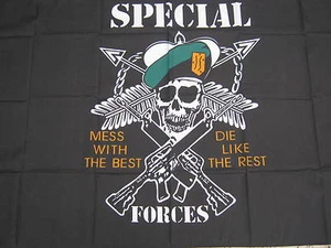 Excedente del ejército bandera de las fuerzas especiales de EE. UU. NUEVA - Imagen 1 de 1