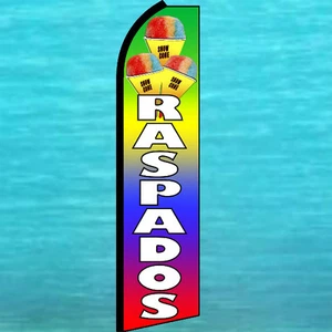 RASPADOS KING SIZE SWOOPER FLAGGE Schnee Kegel Werbung Flatter Feder Banner - Bild 1 von 5