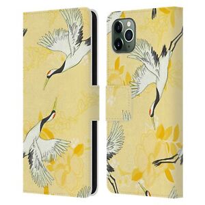 OFFICIAL HAROULITA BIRDS AND FLOWERS LEATHER BOOK CASE FOR APPLE iPHONE PHONES