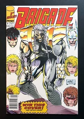 Brigade #1 Hi-Grade Rare Newsstand UPC Rob Liefeld Cover Image Comics 1992 - Image 1 of 2