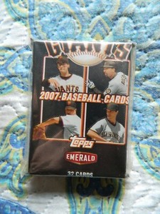 2007 Topps Emerald San Francisco Giants Baseball Cards