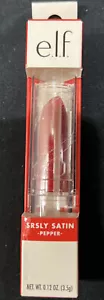 E.L.F. Srsly Satin Lipstick - Pepper - New in Box - Picture 1 of 2