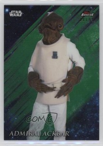 2018 Topps Finest Star Wars Green Refractor 11/99 Admiral Ackbar #3 6ki