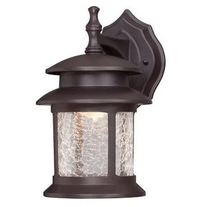 Outdoor Wall Lantern Balcony Wall Light Dimmable LED Lamp Bronze With Craquele - Picture 1 of 1