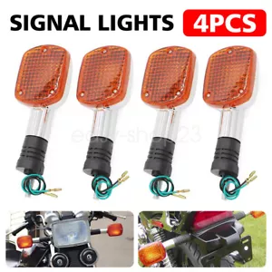4Pcs Turn Signal Flash Lights for Honda Shadow 500 VT500C Rebel CA250 CMX250/400 - Picture 1 of 16