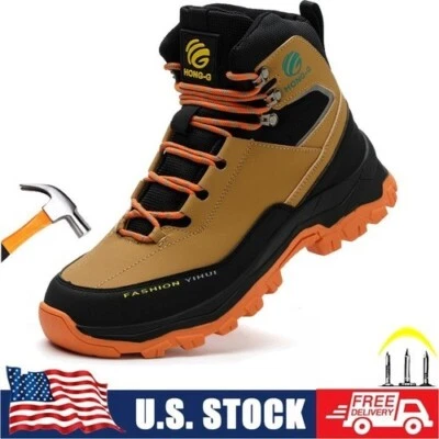 Zapatos Tenis Ligeros de Seguridad en el Trabajo para Hombres Tenis Tenis Deslizables Indestructibles Foto 1 de 4