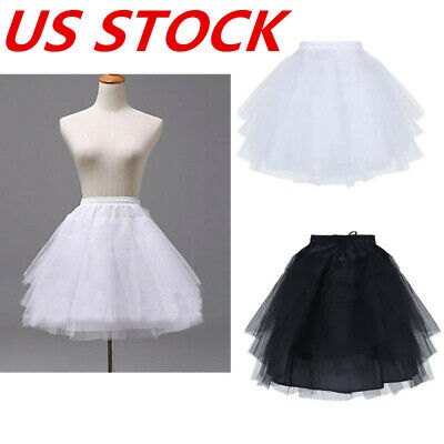 US Flower Girls Dress Layered Tutu Skirts Petticoat Kids Party Wedding Costume • 7.19€