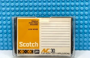 CINTA DE CASETE EN BLANCO SCOTCH AVC LOW NOISE 30 1971 EE. UU. TIPO I (1) (SELLADA) - Imagen 1 de 4