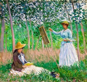 In the Woods at Giverny by Claude Monet Giclee Museum Size Repro on Canvas - Picture 1 of 1